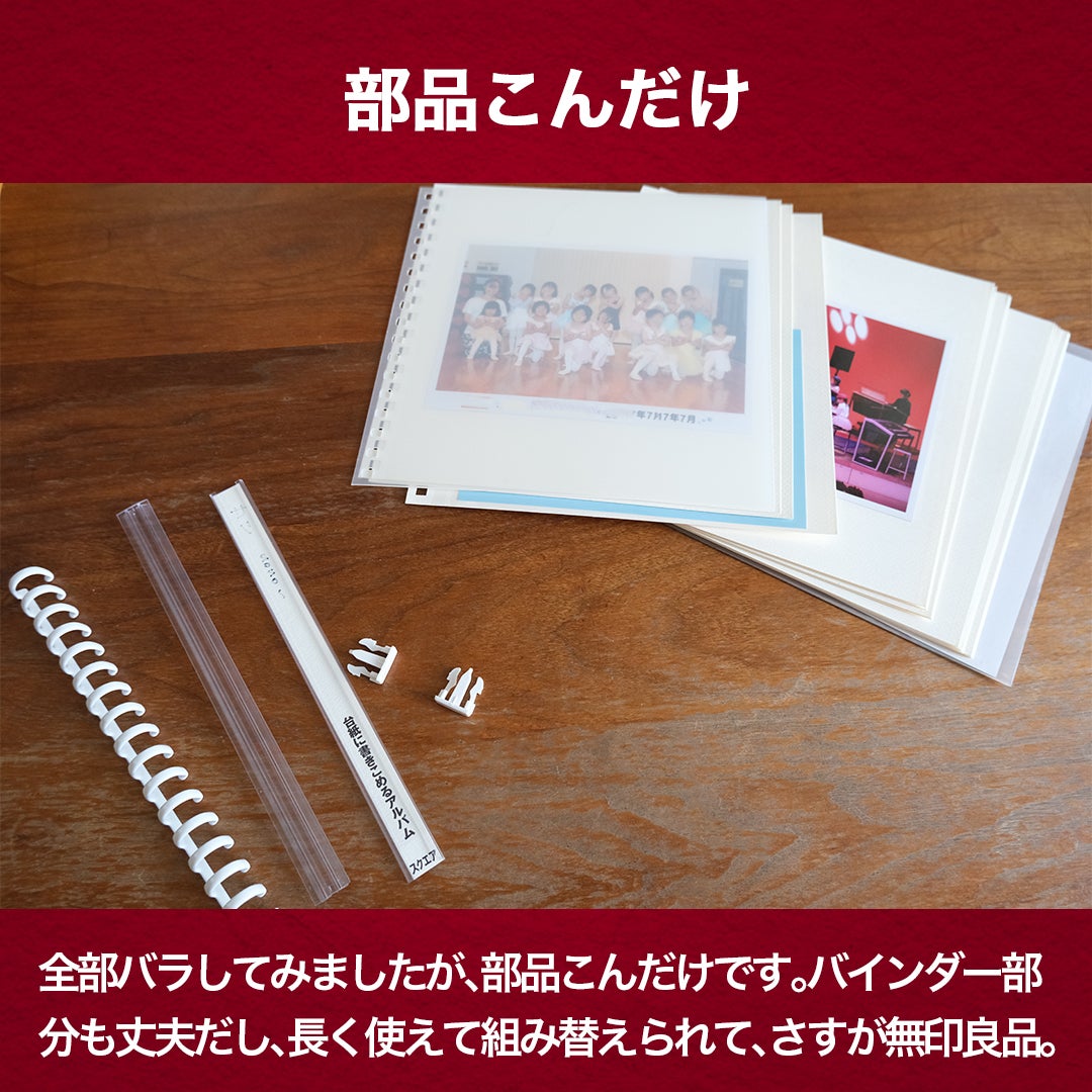 無印良品の台紙に書きこめるアルバムで写真整理 | 藤田あみい