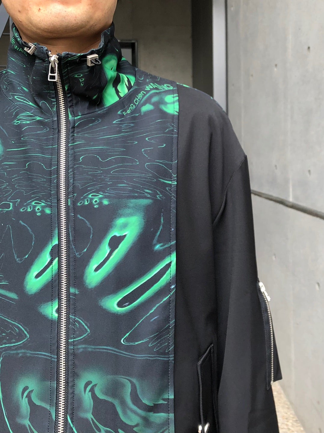 Feng Chen Wang LACQUERWARE PRINT PANELLED JACKET | ragazzo cultura