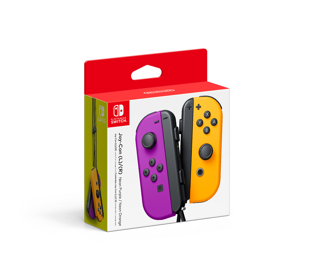 Nintendo Switch Joy-Con Controllers - Left and Right - Neon Orange