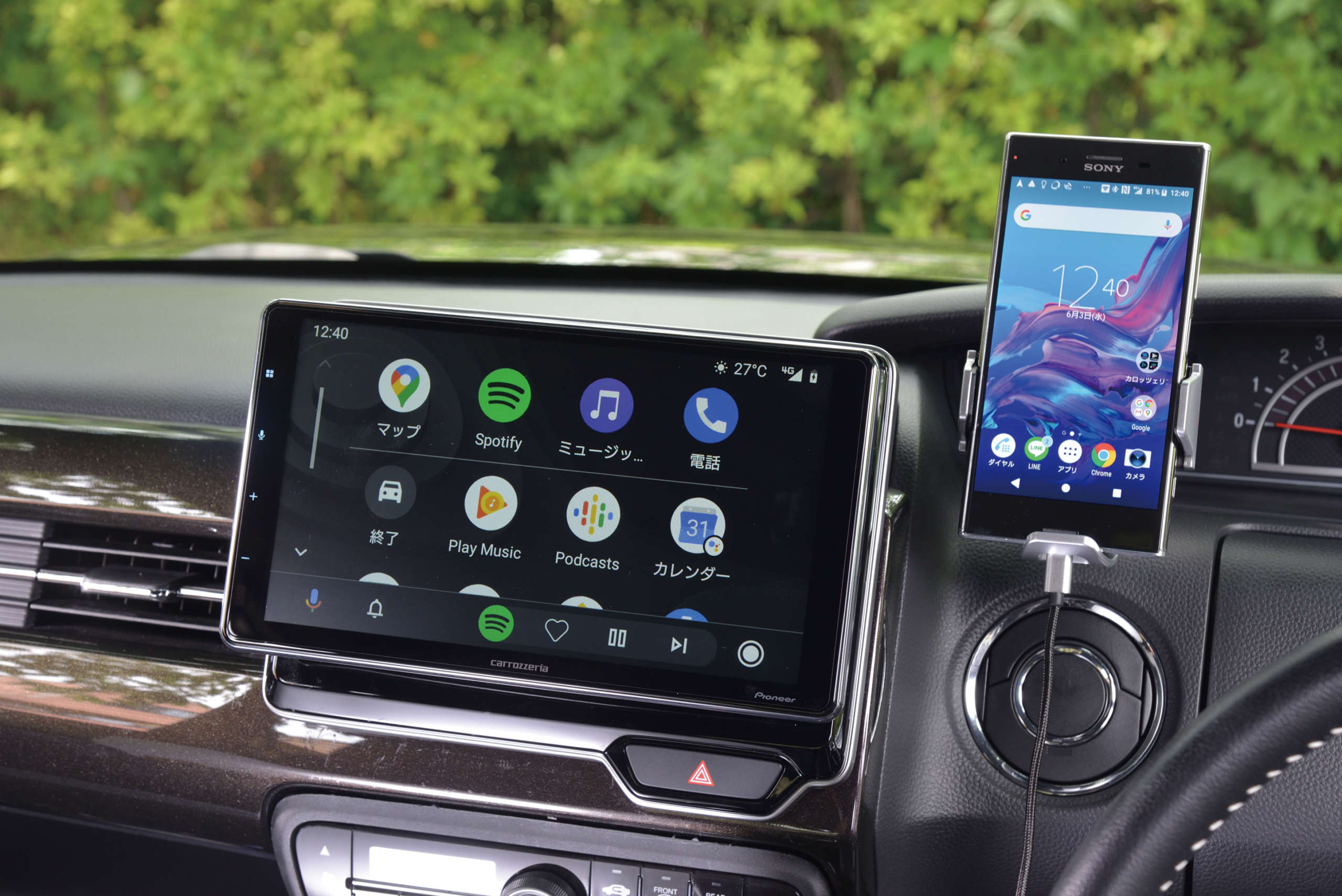 スマホの主要機能を9インチ大画面で操作できるディスプレイオーディオ