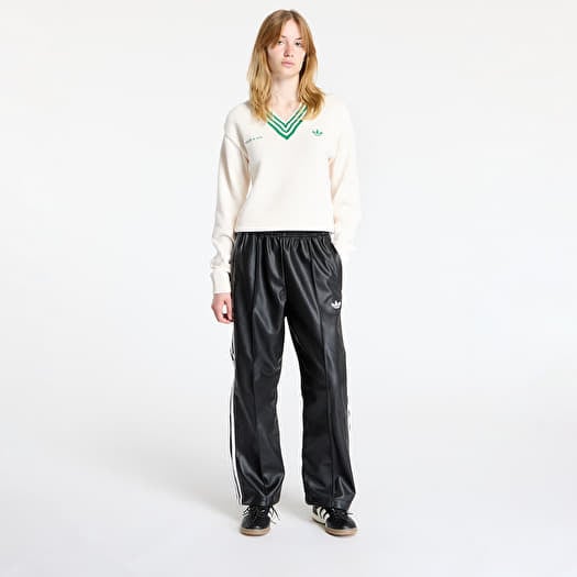 Pants adidas x Jeremy Scott Faux Leather Wide Joggers UNISEX Black