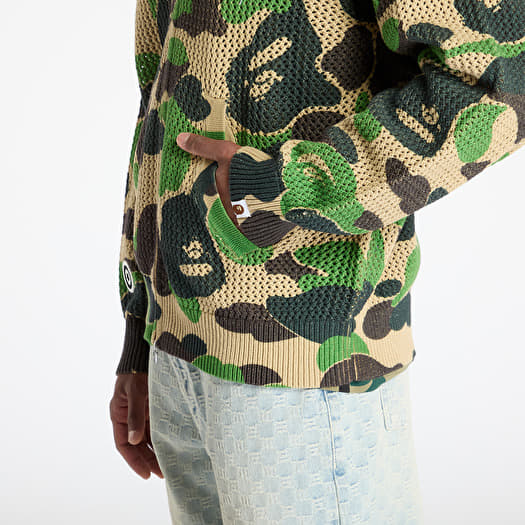 Sweaters A BATHING APE Abc Camo Crochet Relaxed Fit Shark Full Zip