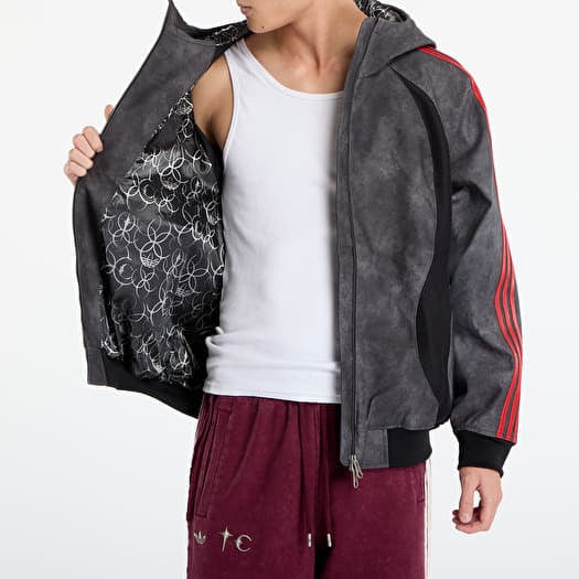 Jackets adidas x Thug Club Teamgeist Faux Leather Jacket Black