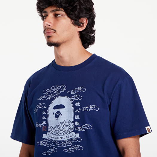 T-shirts A BATHING APE 31St Anniversary Japan Ape Head Tee Indigo