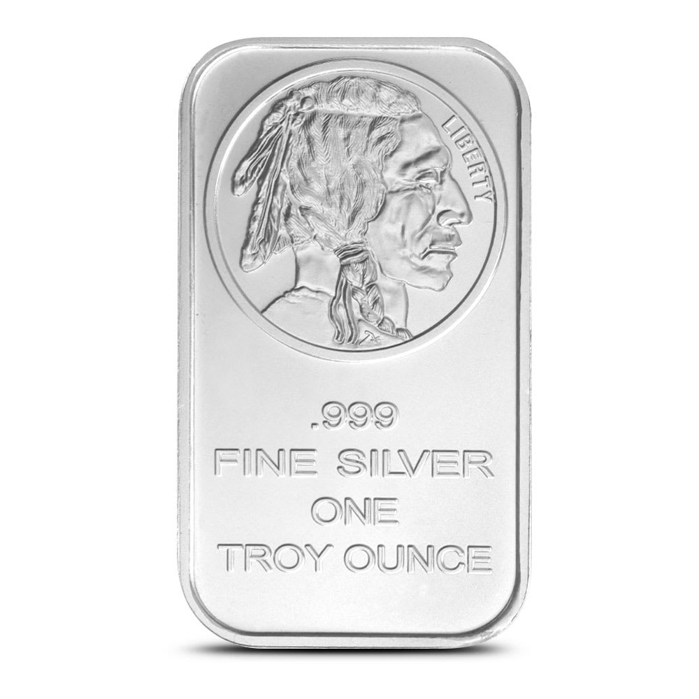 1 oz SilverTowne Buffalo Silver Bars (New, .999) | JM Bullion™
