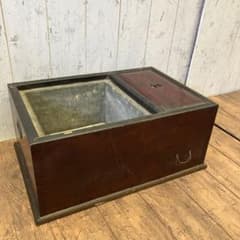 昭和レトロ 木製 火鉢 長火鉢 箱火鉢 囲炉裏 骨董 古道具 古民具