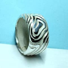 ティファニーウッドワイドリング 17号 新品仕上げ ほぼ無傷未使用に