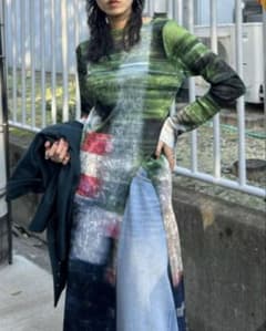 AMERI UND LANDSCAPE PRINT LONG TOP - メルカリ