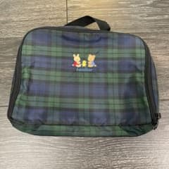 familiar チェック柄おむつポーチ 中型 - メルカリ