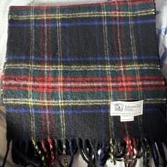 Johnstons of Elgin カシミヤマフラー ブラックスチュアート - メルカリ