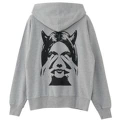 ヒステリックグラマー SEE NO EVIL パーカー グレー Mサイズ - メルカリ