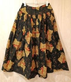 ワンダフルワールド 親子熊 テディベア柄 ロングスカート - メルカリ
