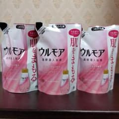 ウルモア 高保湿入浴液 クリーミーローズの香り つめかえ用 480ml 3個