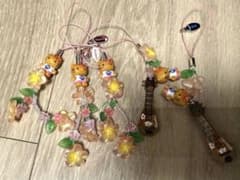 ご当地 日焼けキティギターウクレレサンダルkitty 根付けストラップ