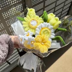 モールフラワー チャイラテ shop 枯れないお花 黄色 イエロー 韓国花束