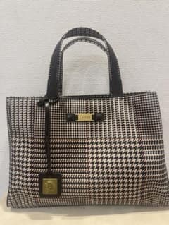 LAUREN RALPH ラルフローレン 千鳥格子 ハンドバッグ - メルカリ
