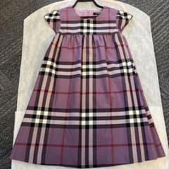 バーバリー チェック ワンピース 130 試着のみ パープル - メルカリ