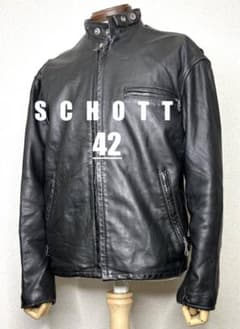 ② schott【42】641 米国製◇革ジャンninjaハーレーgpz USA - メルカリ