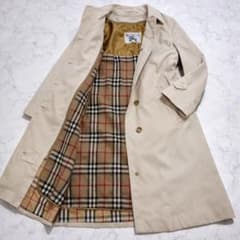 バーバリー ステンカラーコート ライナー ノバチェック S ベージュ