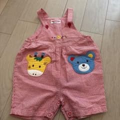 ミキハウス オーバーオール90 レトロ きりん くま - メルカリ