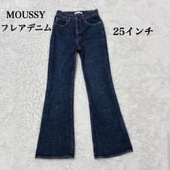 MOUSSY マウジー MVS FLARE フレアデニム インディゴ 25 赤耳 - メルカリ