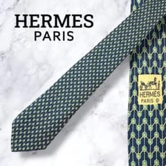 極美品】エルメス HERMES シルク100% ネクタイ 総柄 フランス製 - メルカリ