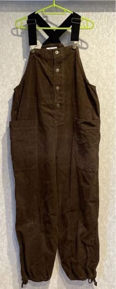 nico andコーデゥロイサロペット ブラウン Mサイズ - メルカリ