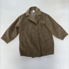 HappyJohn ハッピージョン ウールブレンドシャギーコクーンPコート