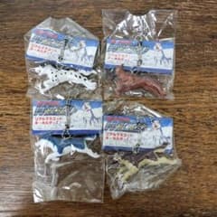 銀牙伝説 ウィード リアルマスコットキーホルダー 4点 犬 未使用品