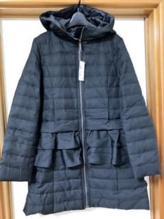 ピクシーハート フリルダウンコート M ブラック - メルカリ