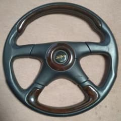 ヴェローナ ビクトリア レザー ウッド コンビステアリング ホーン