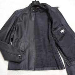 ポールスミス L ラムレザー シングル ライダースジャケット ブラック