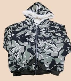 SALE中！】迷彩 ファージャケット Y2K 中綿アウター グランジ Lサイズ