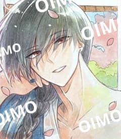 手描きイラスト オリジナルイラスト アナログイラスト 水彩画 色紙