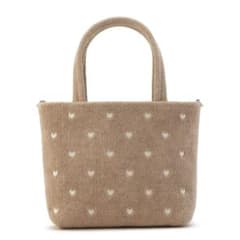 美品☆FEILER フェイラー 新作 新色ラブラリーハート バッグ ベージュ
