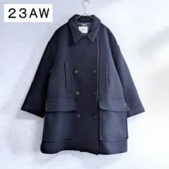 良品 SLOBE IENA メルトンビッグPコート スタンドカラー 36 - メルカリ