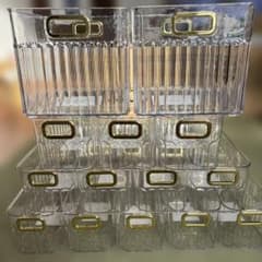 スリーピー冷蔵庫用収納ケースクリア2種10個セットTikTok THREEPPY