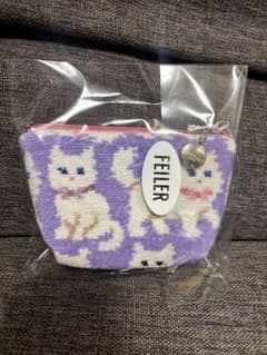 フェイラー FEILER モフモフネコチャン 舟形ポーチS WEB限定色 - メルカリ