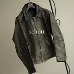 SCHOTT 152 襟付き シングルライダース レザージャケット 36 - メルカリ