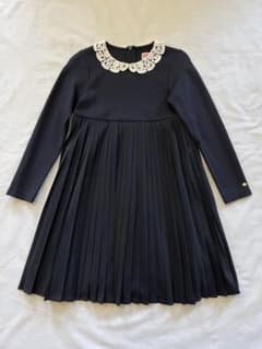 ケイトスペード ☆ ワンピース プリーツ レース ネイビー 120 - メルカリ