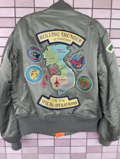 ✨美品✨AVIREX / 90's MA-1 ローリングサンダー作戦 - メルカリ