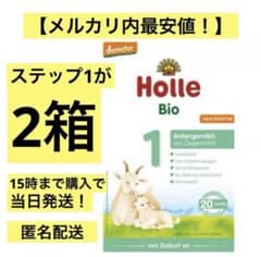 セール！Holle(ホレ)オーガニック粉ミルクSTEP1(生後0日〜)2箱 - メルカリ