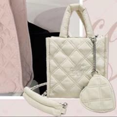 ミシェルマカロン ノベルティ キルティングショルダートートバッグ