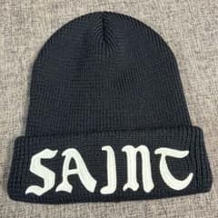 セントマイケル24AW ニットキャップ knit cap 黒 - メルカリ