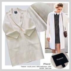 セオリー【ビーバー仕上げ（カシミヤ混）ダブルフェイス】セミロング