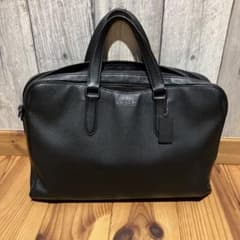 美品 コーチ ビジネスバッグ 2way A4収納可 ヘリテージ レザー