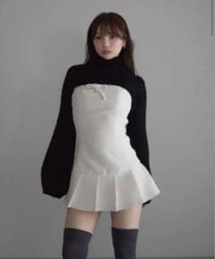 Twiggy tweed mini dress andmary - メルカリ