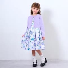 アナスイミニ ローズ柄ワンピース 130白 - メルカリ