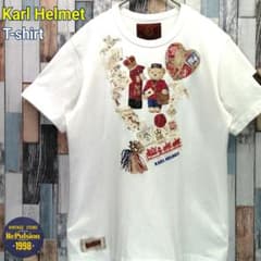 Karl Helmet カールヘルム Tシャツ クマ ベア ホワイト - メルカリ