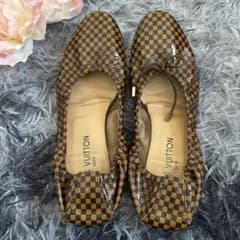 ルイヴィトン フラットパンプス 38 23.5 バレエシューズ - メルカリ